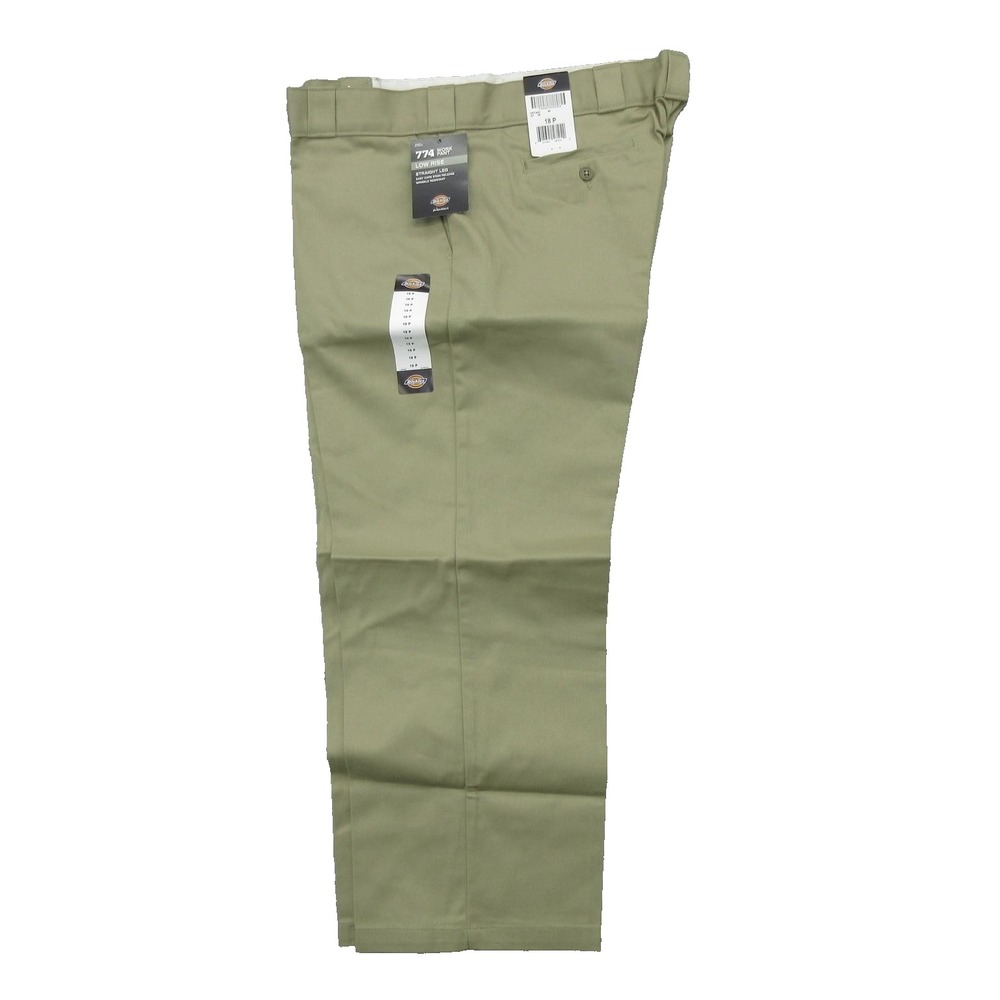 Dickies 774 Work Pants Womens 18 Petite Straight Leg Low Rise Stain Release New